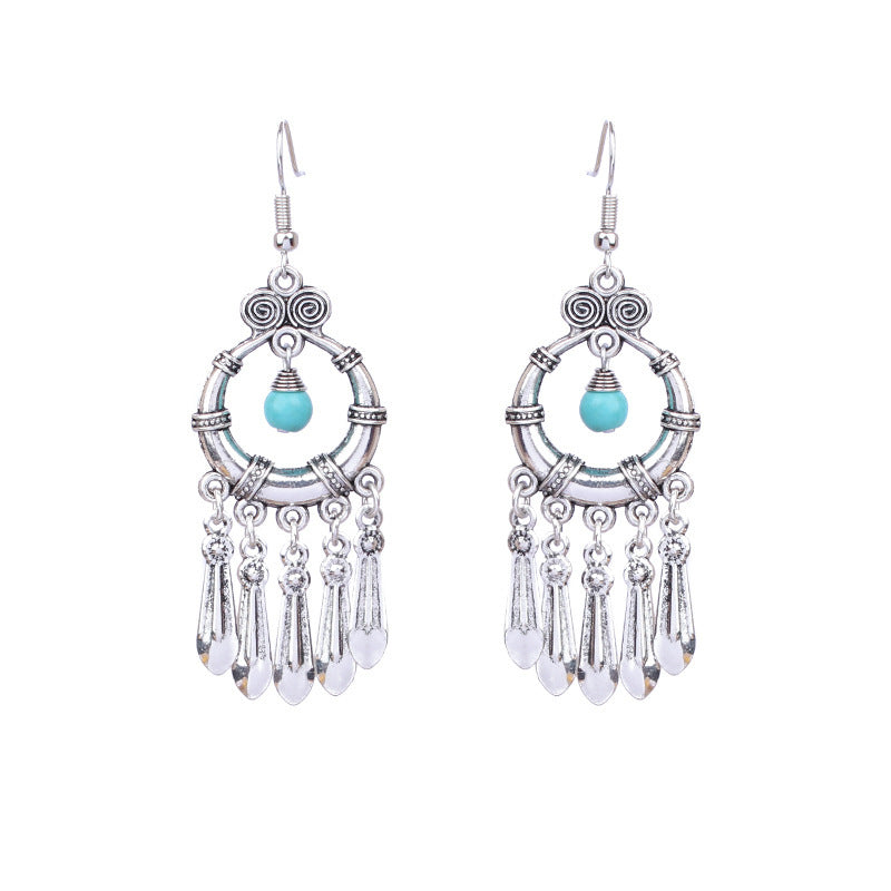 Bohemian Silver Temperament Earrings For Women