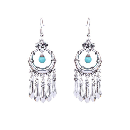 Bohemian Silver Temperament Earrings For Women